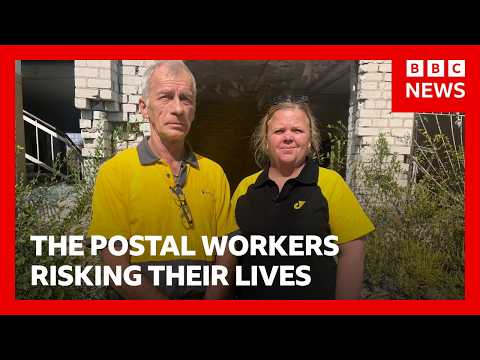 Ukraine's postal workers deliver lifeline under Russian fire | BBC News