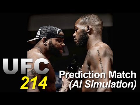 UFC214 - Daniel Cormier vs Jon Jones Prediction Match(Ai Simulation)