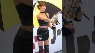 2024 SUPER GT Rd.4 FUJI #18 阿比留あんな 前田星奈 安田七奈 TEAM UPGARAGE HONEYS 決勝日ピットウォーク レースクイーン 4K