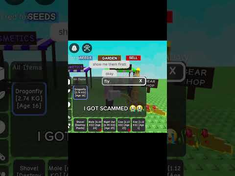 I GOT SCAMMED IN GROW A GARDEN... #growagarden #roblox #scam #fyp #rainbowfriends #fypviral