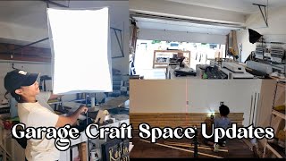 New Garage Craft Space Updates | Major changes for my New Works Space!