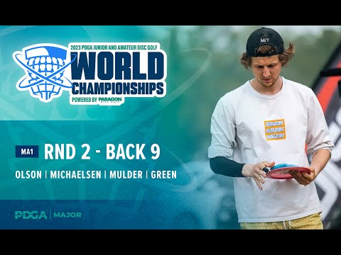 2023 PDGA Amateur and Junior Worlds | MA1 R2B9 Feature Card | Olson, Michaelsen, Mulder, Green