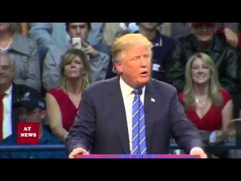 Protester throws tomato at Donald Trump