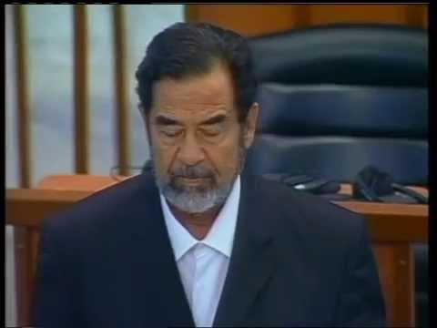 صدام حسين ينصدم عند سماع حكم الإعدام