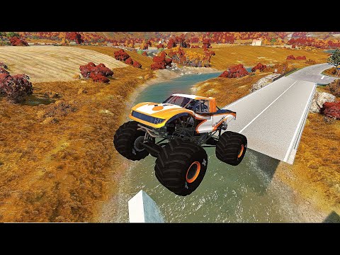 Cars vs Broken Bridge #2 – BeamNG Drive