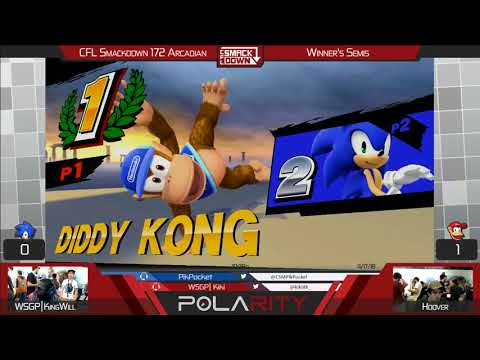 CFL Smackdown 172 WiiU - WSGP | KingWill (Sonic) vs Hoover (Diddy Kong) - Winners Semis