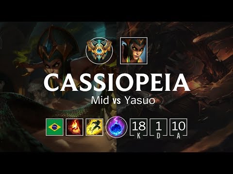 Cassiopeia Mid vs Yasuo - BR Challenger Patch 8.24