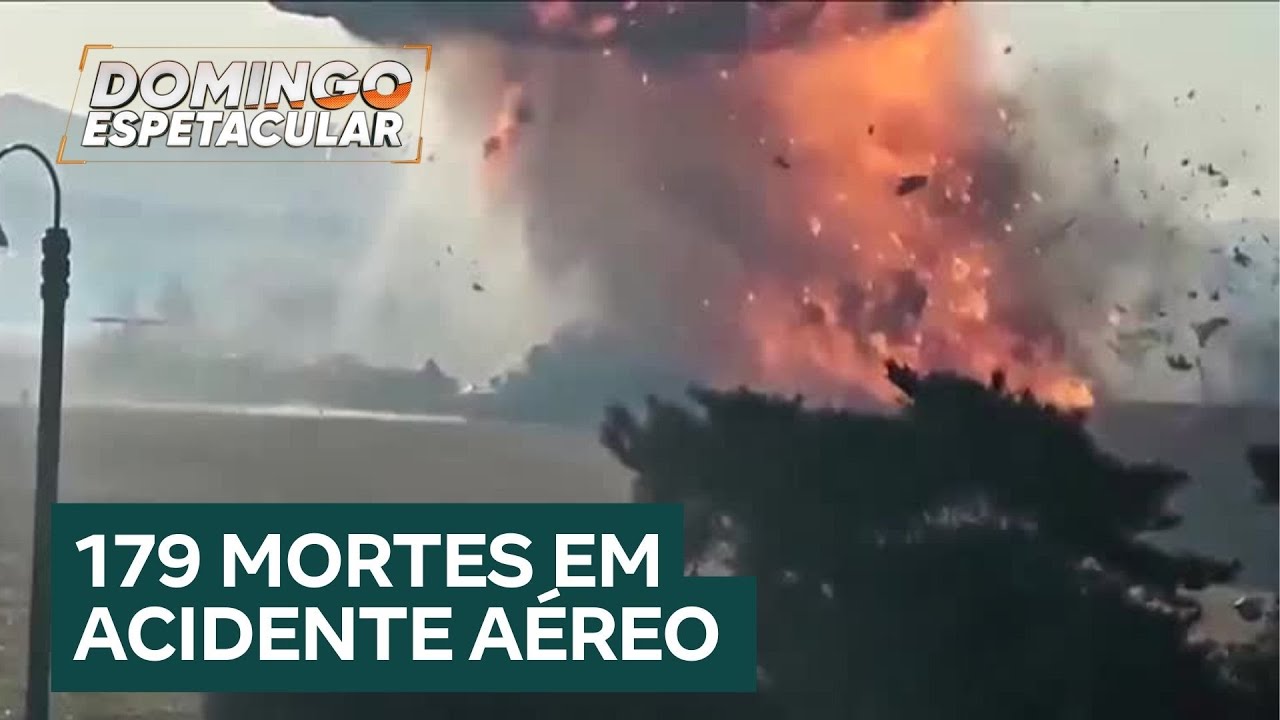 Acidente aéreo na Coreia do Sul mata 179 pessoas; imagem mostra explosão