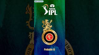 RCB Probable XI - IPL 2023 #rcb #ipl2023 #ipl #tataipl2023 #royalchallengersbangalore