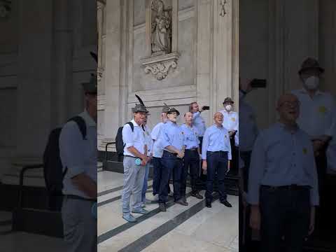 the #alpini choir in #turin