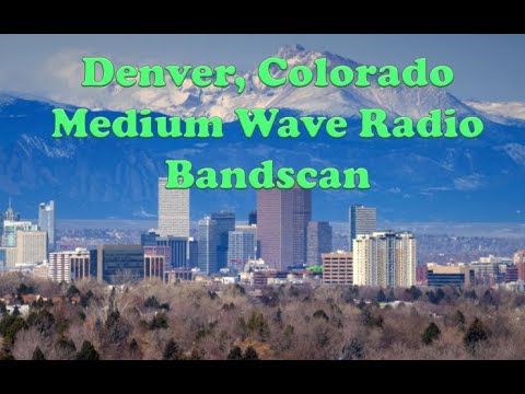Denver, CO Medium Wave (AM Band) scan at 11 PM local time with station identifications.