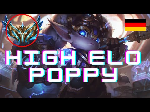 Poppy Guide german Challenger 🥇 Jungle High Elo Gameplay Analyse Tipps Runen 2022 Ranked JGL DIFF!?
