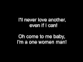 Josh Turner - One Woman Man - Lyric Video (2007)