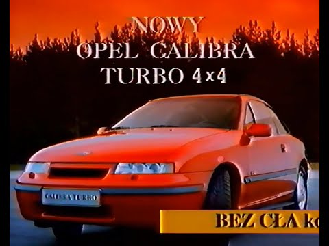 Reklama Nowy Opel Calibra TURBO 4X4 1993 Polska