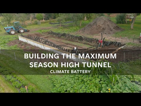 Building a Better Climate Battery for High Tunnels | No Manifold, Insulated Ground System