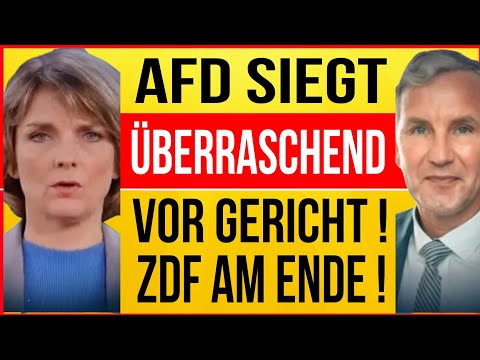 EILMELDUNG! AfD SIEGT vor GERICHT! ZDF AM ENDE!