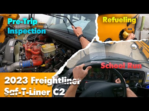 2023 Freightliner Saf-T-Liner C2 | Pre-Trip Inspection & Driving | 4K