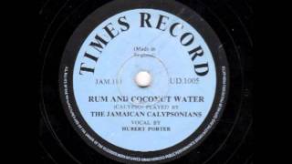 Rum & Coconut Water [10 inch] - Hubert Porter and The Jamaican Calypsonians
