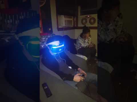 My Brother Playing Resident Evil 7 for the 1st Time in VR!
