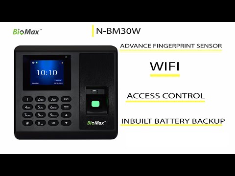 Biomax N-BM60W Pro Time Attendance System, For Face+finger/Password/Card, Face Recognition