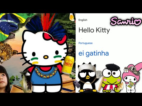SANRIO characters in different languages meme
