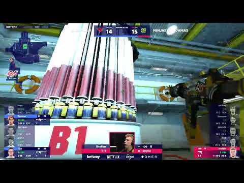 FaZe unreal round vs NiP for overtime