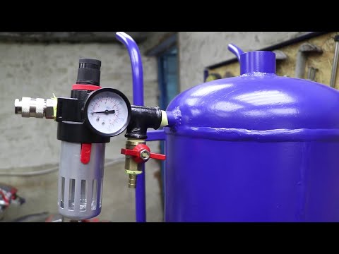 DIY Sandblasting Machine from a Mini Gas Cylinder.