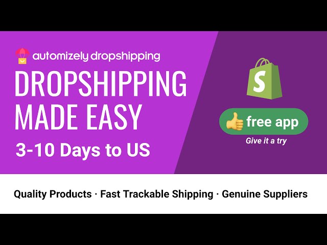 Introduction à la meilleure solution de dropshipping pour votre magasin Shopify | Automizely Dropshipping