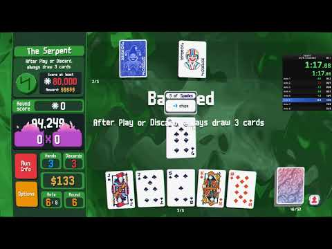 Balatro any% Random Seed Former World Record (1:53)