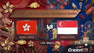 Hong Kong vs Singapore Full Highlights | ICC Men's T20 World Cup Asia Qualifier 