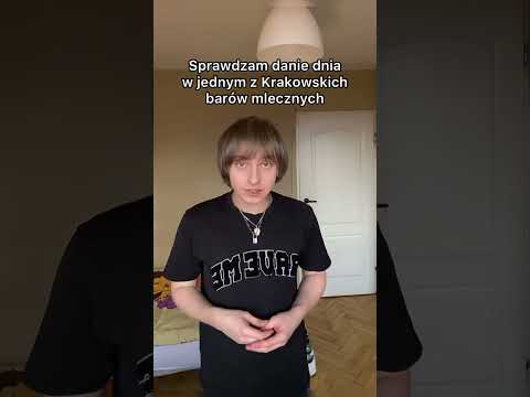 I'm checking out the dish of the day at one of Krakow's Milk Bars