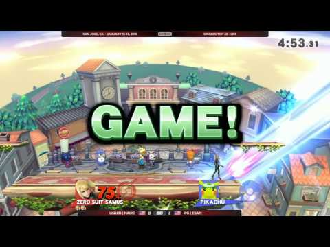 GENESIS 3 - Liquid`Nairo (Dr. Mario/ZSS) vs PG|ESAM (Pikachu) - Wii U Singles Top32 LR3