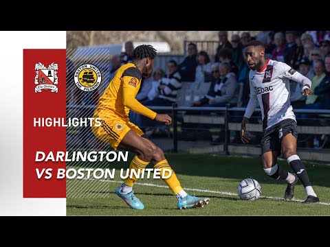 Darlington 2-1 Boston United - National League North - 2021/22