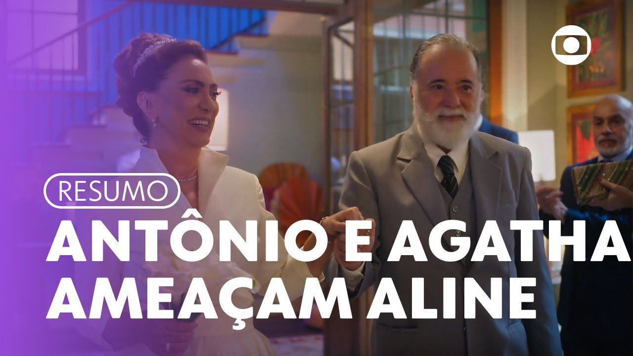 Aline na mira de Antônio e Agatha | Terra e Paixão | TV Globo