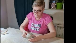 180. Izrada skulpture - isječak sa Zoom radionice odrzane u Zagrebu 18.2.2023