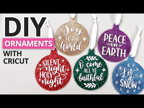 ACRYLIC ORNAMENTS WITH CRICUT