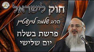 חוק לישראל - פרשת בשלח - יום שלישי | הרב שלמה לוינשטיין (ארגון קול הלשון) - התמונה מוצגת ישירות מתוך אתר האינטרנט יוטיוב. זכויות היוצרים בתמונה שייכות ליוצרה. קישור קרדיט למקור התוכן נמצא בתוך דף הסרטון