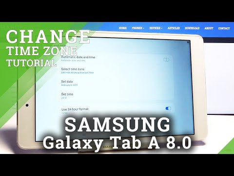How to Change Date & Time in SAMSUNG Galaxy Tab A 8.0 – Time Adjustment