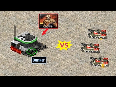 Bunker (Conscripts) vs Apocalypse - Red Alert 2