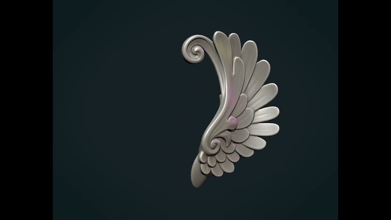 Aile stylis&eacute;e Modèles 3D en vedette