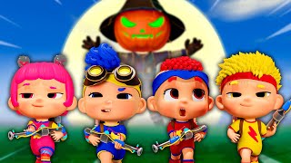 Baby DB's Pumpkin Head Adventure | Halloween Bubble Chase | D Billions Kids Songs