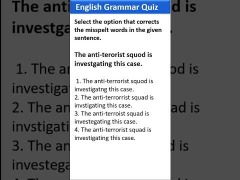 spotting errors in English |  spelling test quiz | grammar  for ssc mts 2023, ssc cgl , afcat , cuet