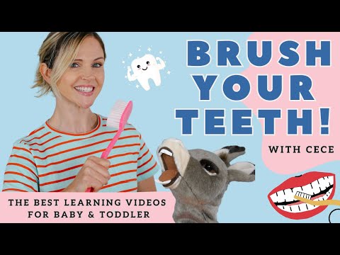 Learn to Brush Your Teeth with CeCe! I Sing the Kids Toothbrushing Song I Baby Learning Video
