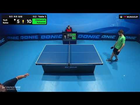 17:10 Yurii Kolos - Oleksandr Pohonov 03.08.2023 TT Euro.Cup Ukraine Professional. Table 3