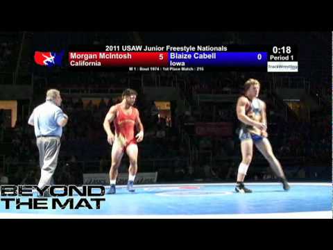 Junior Freestyle Final 215 - Morgan McIntosh (CA) vs. Blaize Cabell (IA)