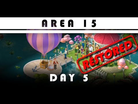 GARDENSCAPES  NEW ACRES area 15 day 5 - THE WEDDING - AREA RESTORED