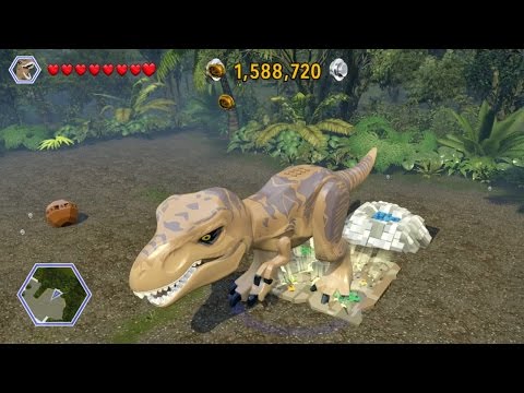 LEGO Jurassic World 100% Guide - Jurassic World Hub All Collectibles