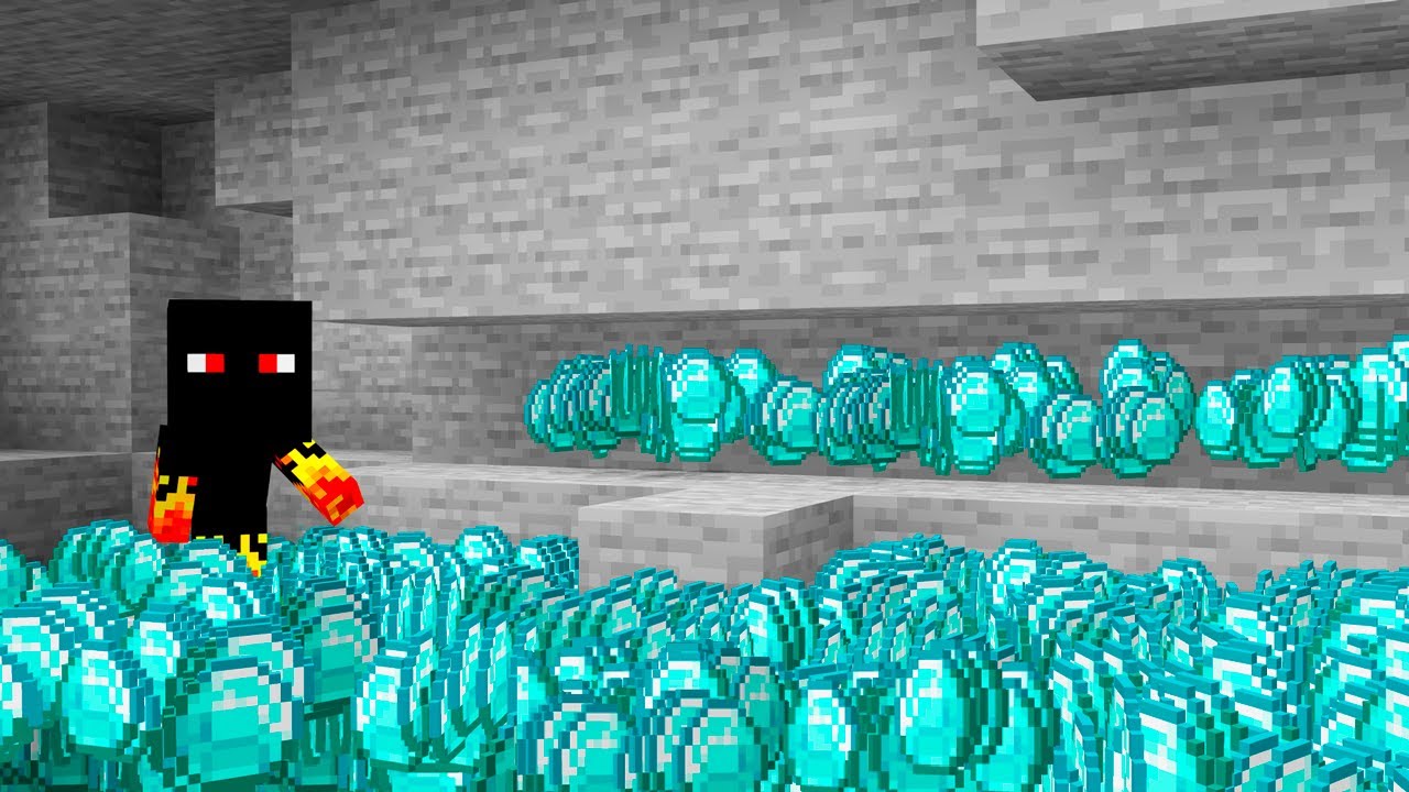 EU TENHO 1.000.000 DIAMANTES NO MINECRAFT