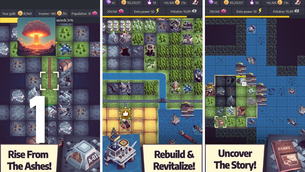 Post Apo Tycoon - Idle Builder Gameplay Walkthrough Part 1 (Android, IOS)