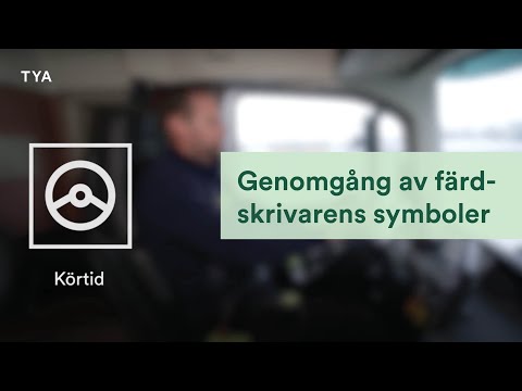 Siemens VDO färdskrivare - Symboler